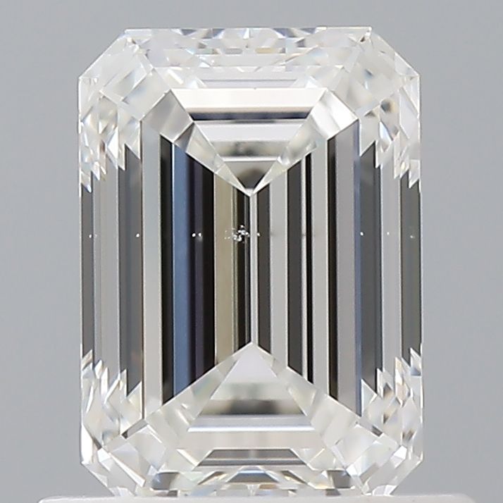 0.9ct Emerald F SI1 Natural Diamond