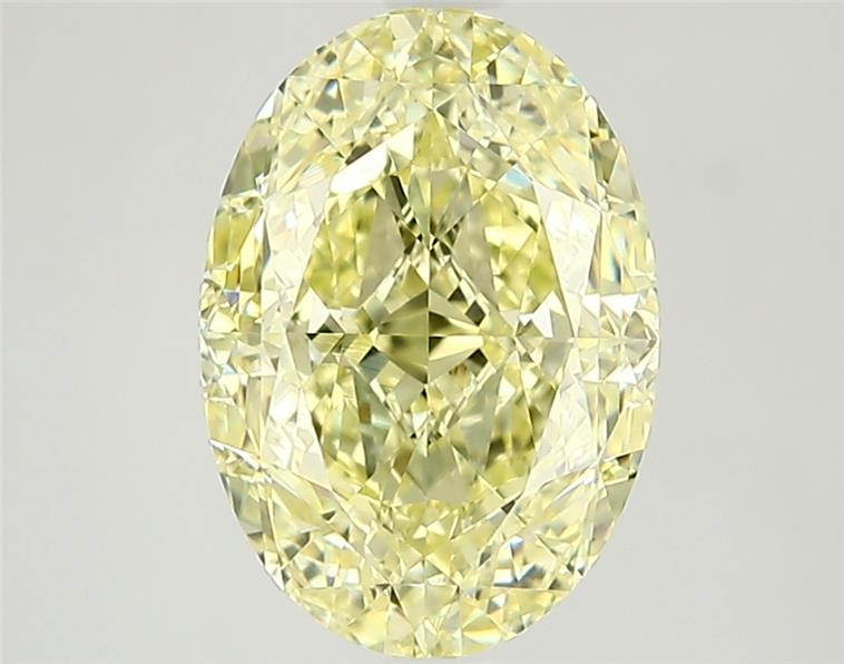 2.52ct Fancy Natural-even Yellow Oval Natural Diamond