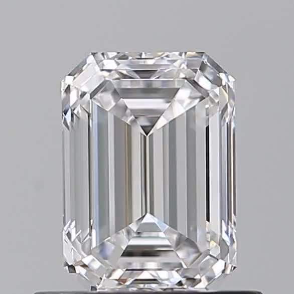 0.81ct Emerald D VVS2 Natural Diamond