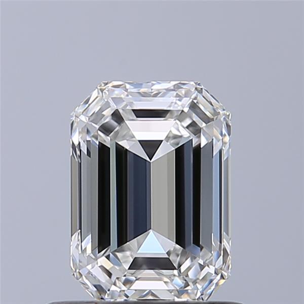 0.76ct Emerald F IF Natural Diamond