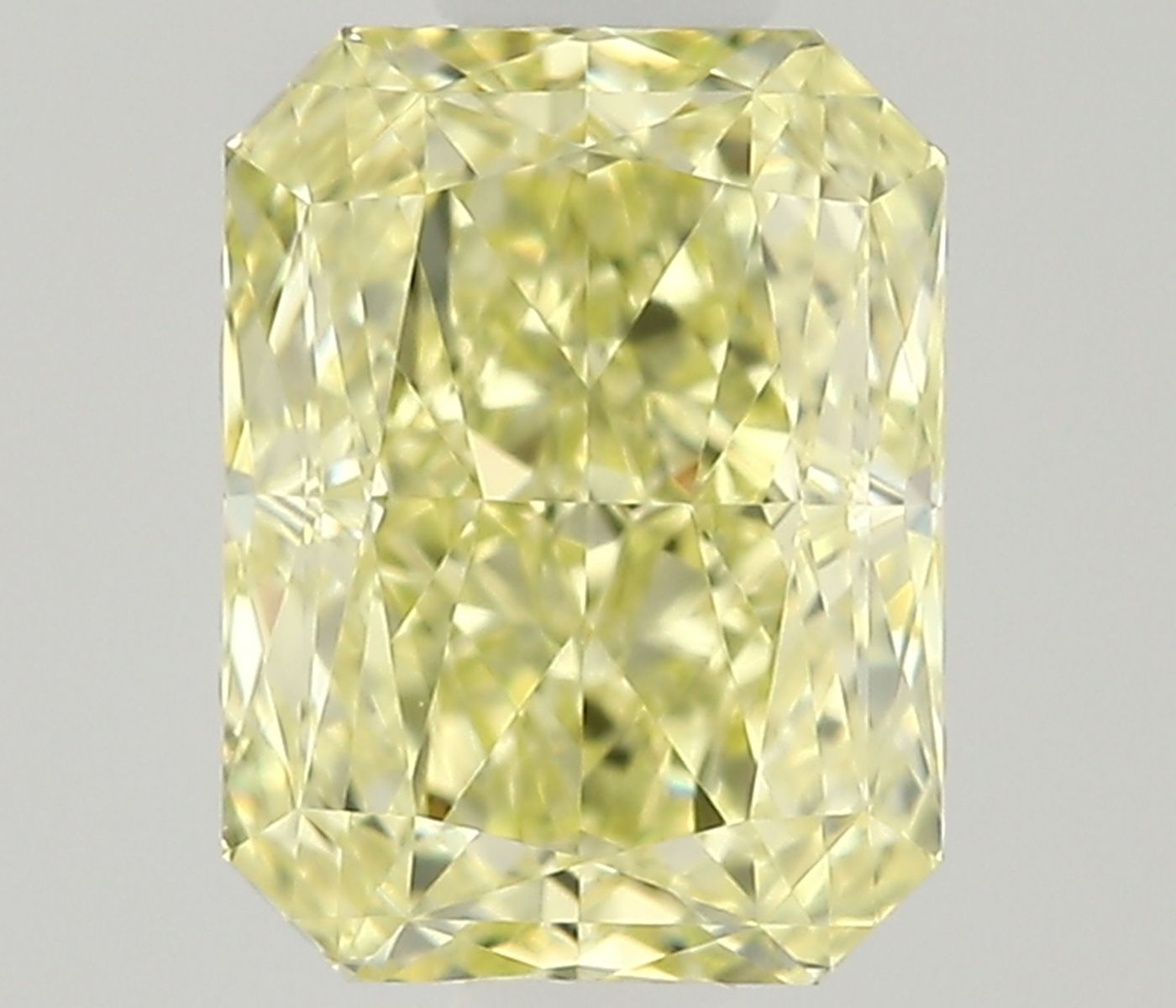 0.57ct Fancy Natural-even Yellow Radiant Natural Diamond
