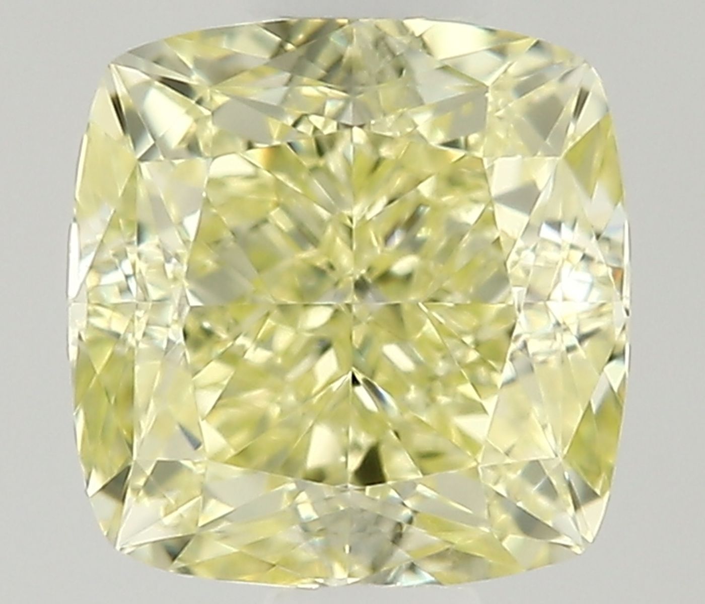 0.5ct Fancy Natural-even Yellow Cushion Modified Natural Diamond