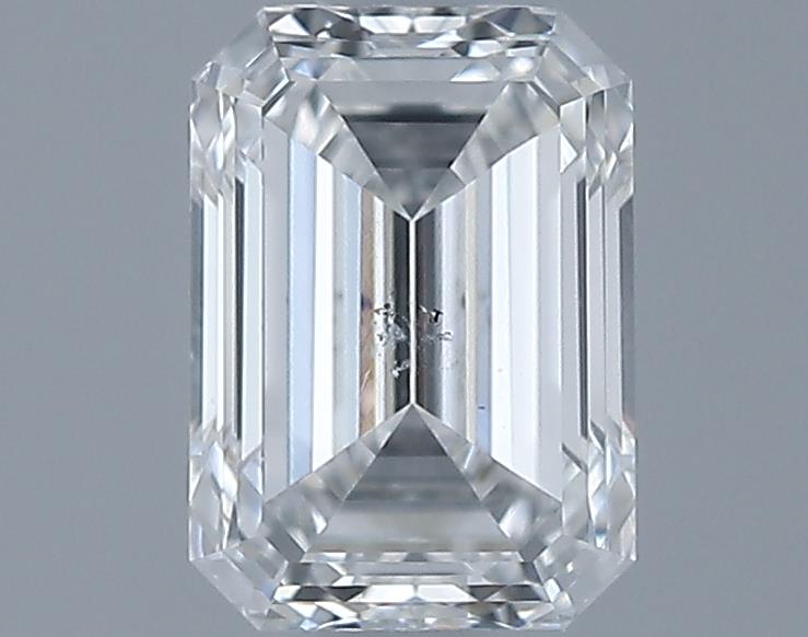 0.7ct Emerald F SI2 Natural Diamond