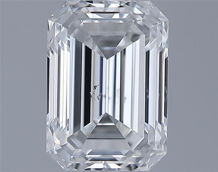 0.73ct Emerald F SI2 Natural Diamond