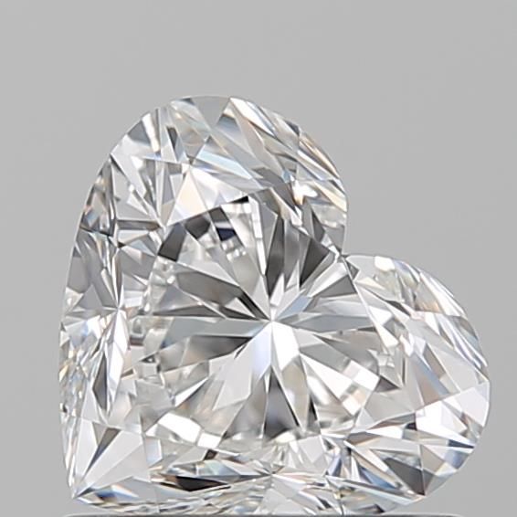 0.91ct Heart F VVS2 Natural Diamond