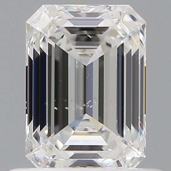 0.7ct Emerald F SI1 Natural Diamond