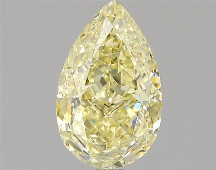1.55ct Fancy Yellow Pear Natural Diamond