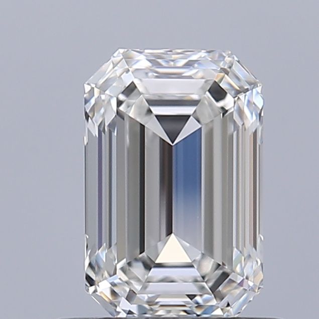 0.7ct Emerald F IF Natural Diamond