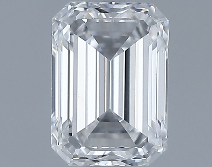 0.7ct Emerald D SI1 Natural Diamond