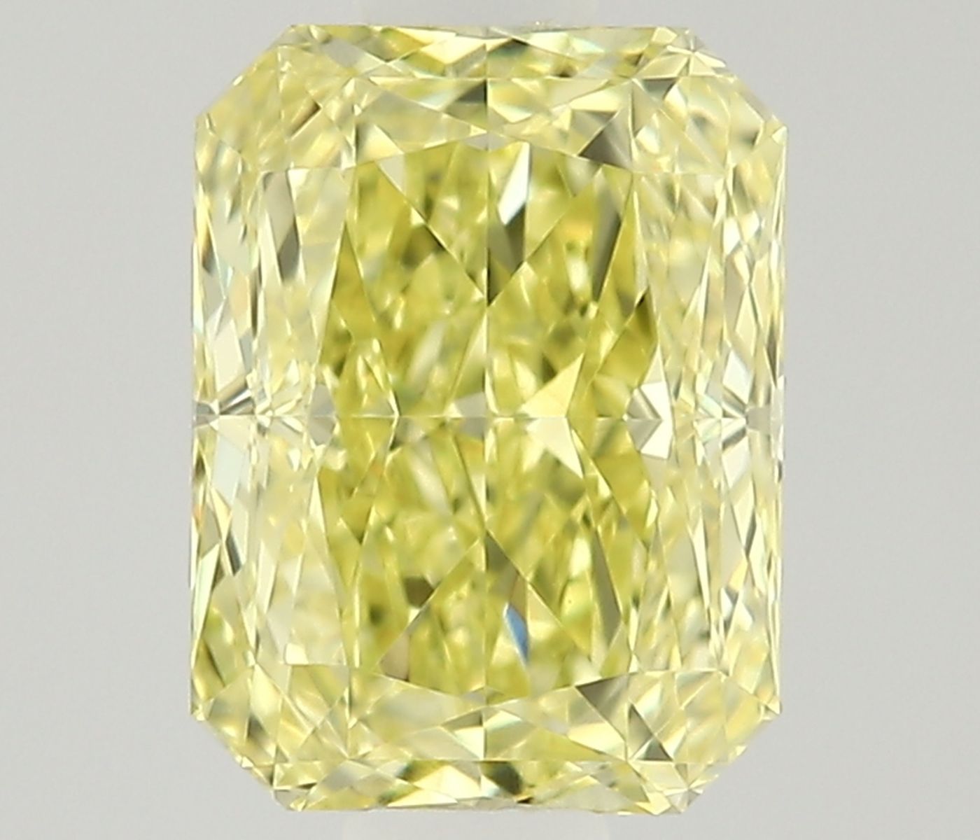 0.53ct Fancy Natural-even Yellow Radiant Natural Diamond