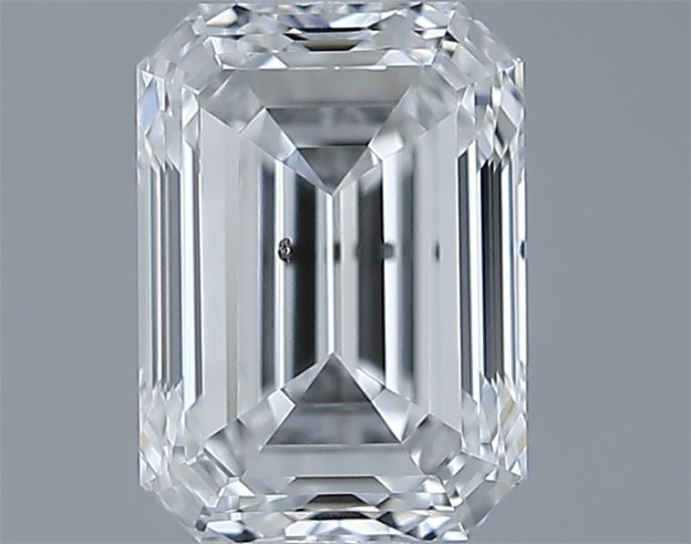 0.71ct Emerald F SI1 Natural Diamond