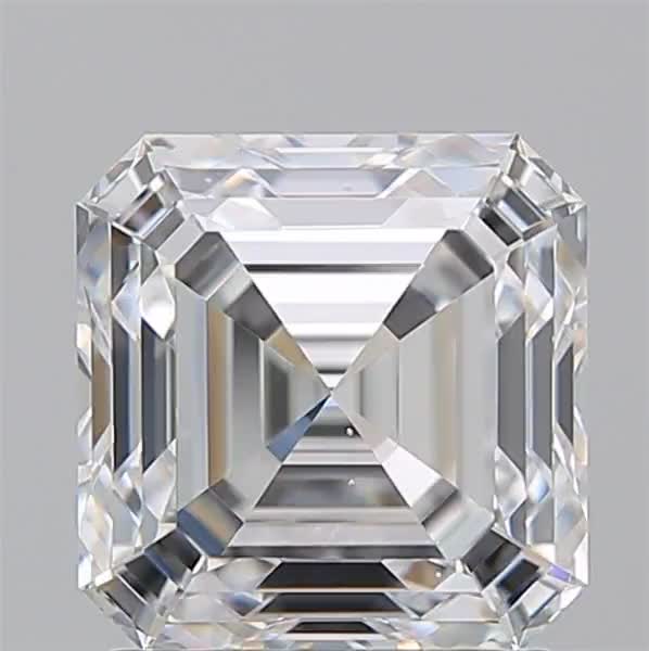 2.02ct Asscher F VS2 Natural Diamond