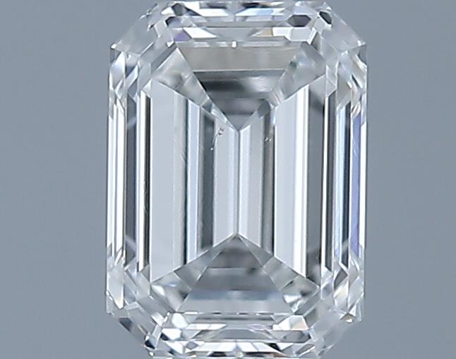 0.7ct Emerald F SI1 Natural Diamond