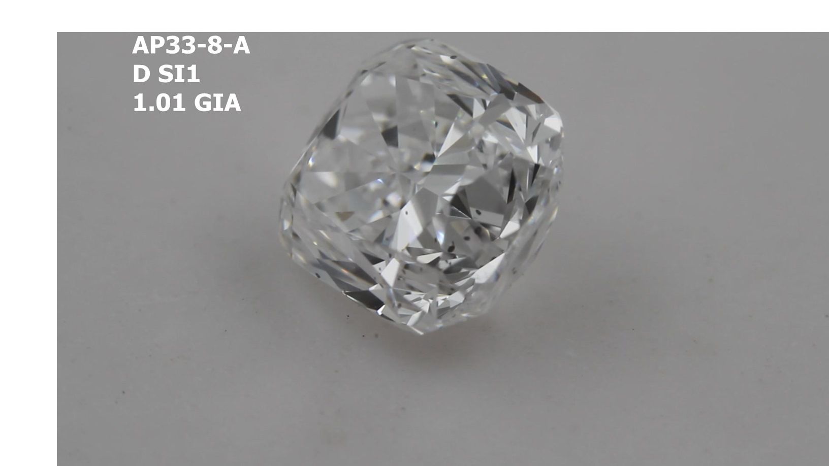 1.01ct Cushion D SI1 Natural Diamond