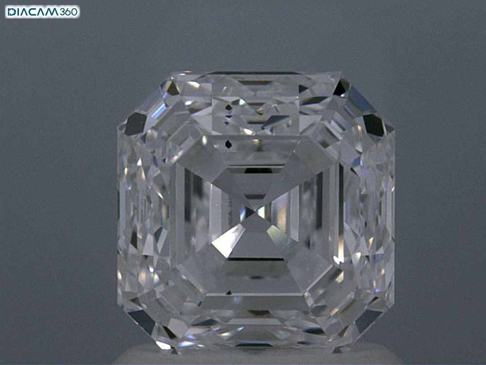 2.01ct Asscher D SI1 Natural Diamond