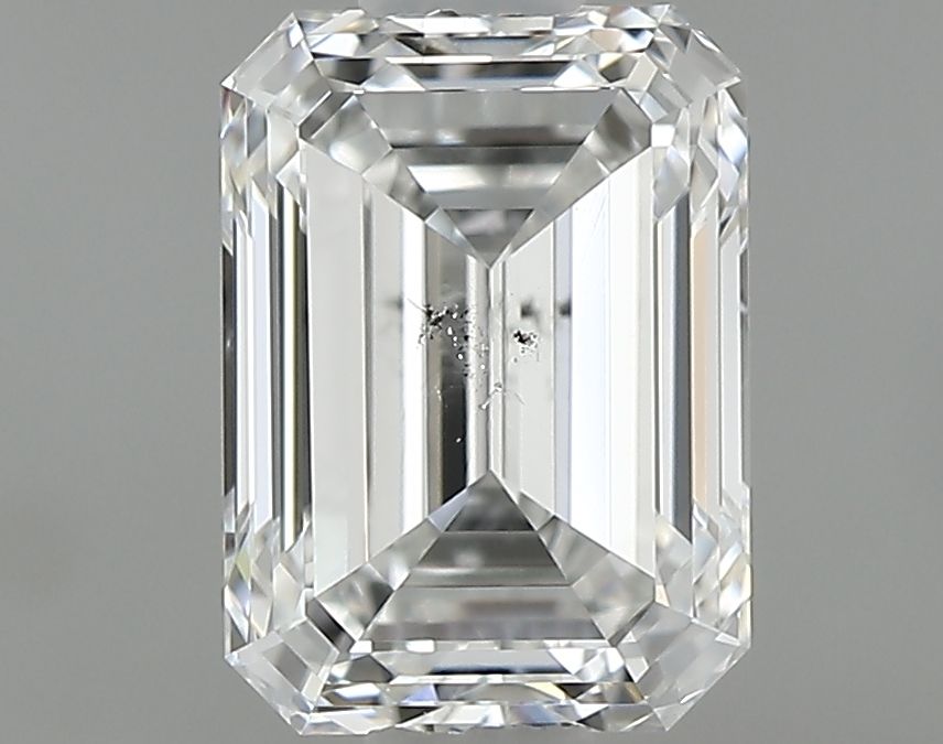 0.9ct Emerald F SI2 Natural Diamond