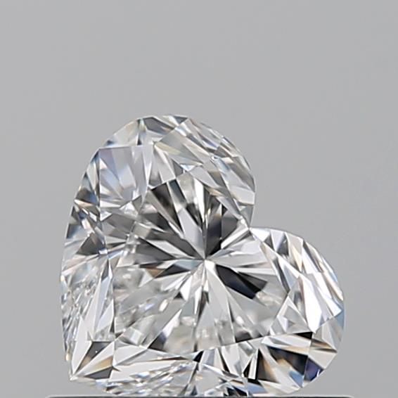 0.58ct Heart F VS1 Natural Diamond