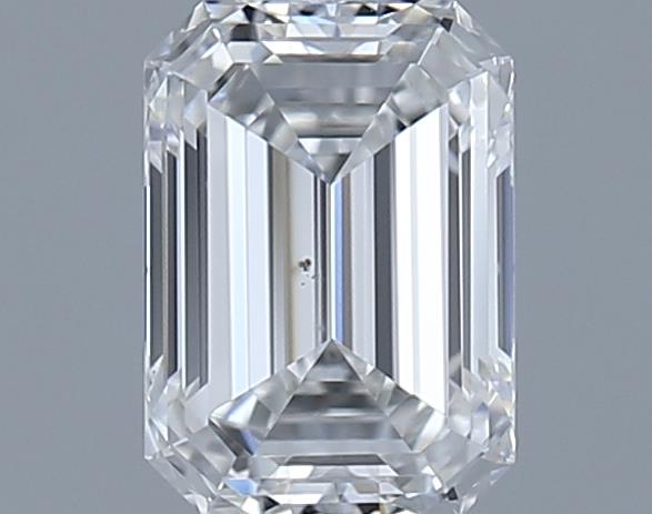 0.7ct Emerald F SI1 Natural Diamond