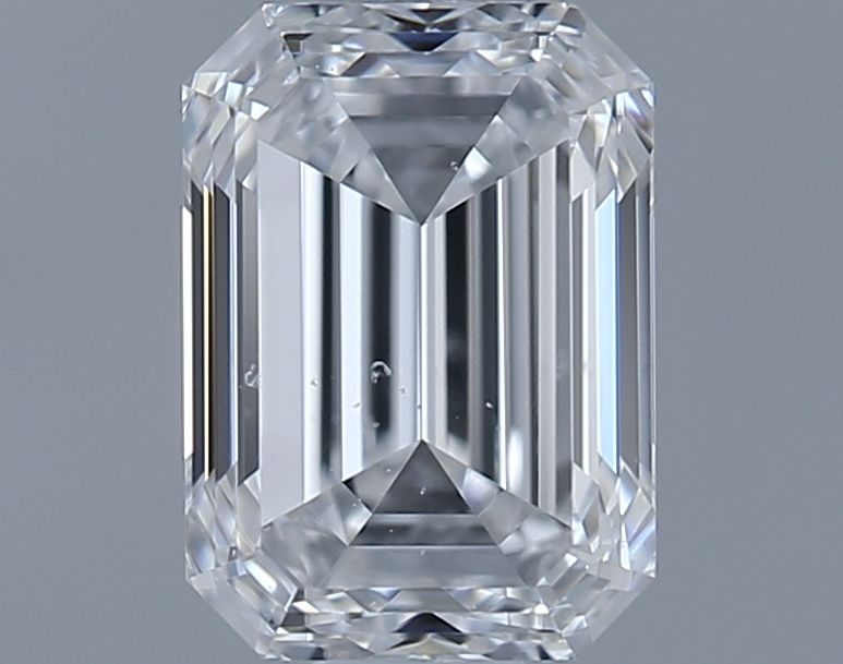 0.7ct Emerald D SI1 Natural Diamond