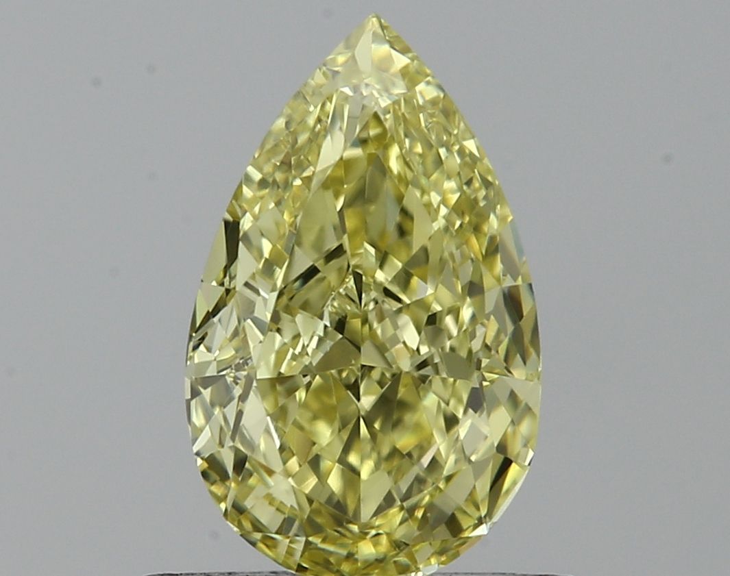 0.78ct Fancy Yellow Pear Natural Diamond
