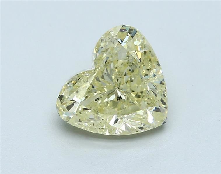 3.01ct Fancy Yellow Heart Natural Diamond