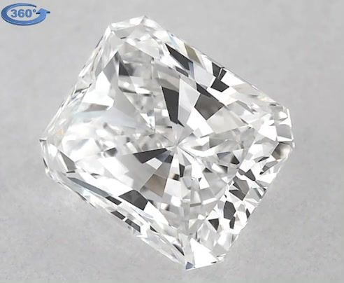 0.7ct Radiant E VS2 Natural Diamond