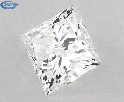 0.79ct Princess F VS1 Natural Diamond