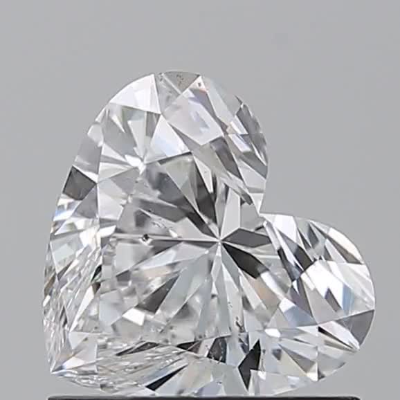 0.91ct Heart E SI1 Natural Diamond