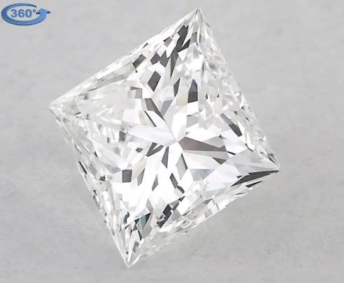 0.91ct Princess F VS1 Natural Diamond