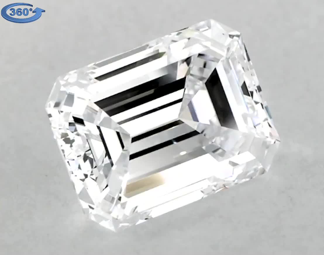 1.7ct Emerald D VS1 Natural Diamond