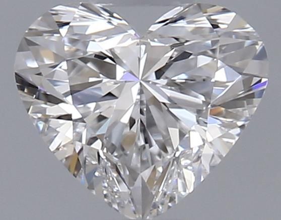 0.58ct Heart D VS2 Natural Diamond