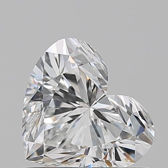 0.72ct Heart F VVS1 Natural Diamond