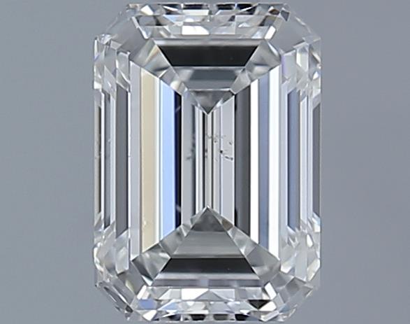 0.7ct Emerald F SI1 Natural Diamond