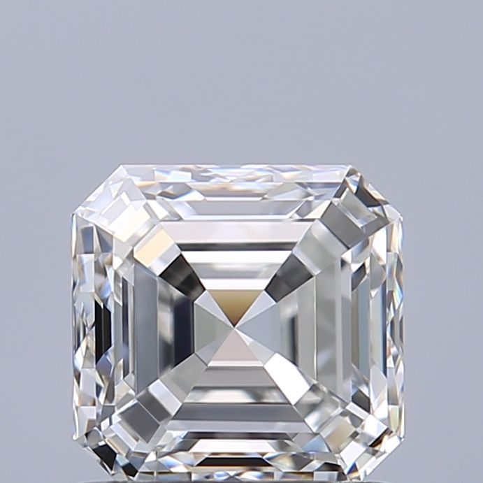 1ct Asscher F VVS1 Natural Diamond