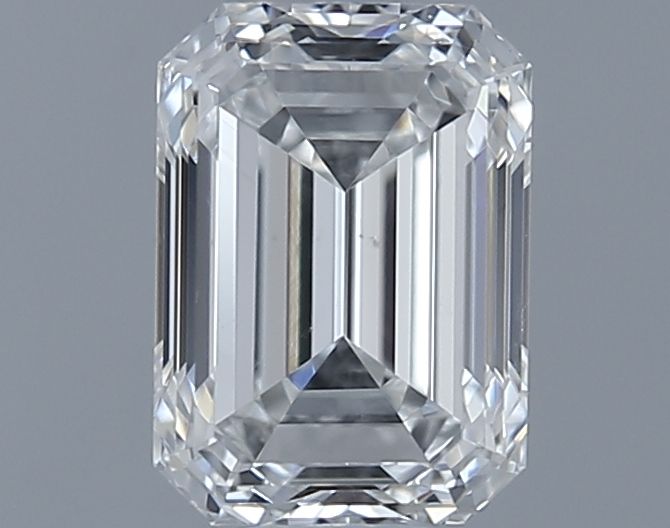 0.7ct Emerald F SI1 Natural Diamond