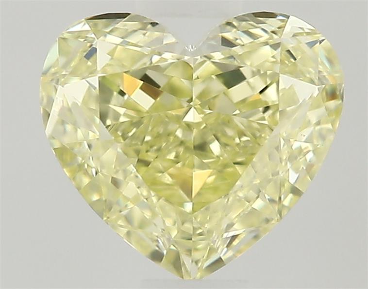 0.53ct Fancy Natural-even Yellow Heart Natural Diamond