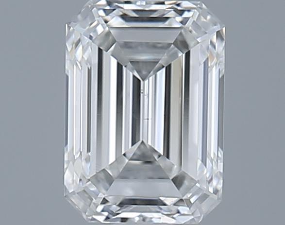 0.72ct Emerald F SI1 Natural Diamond