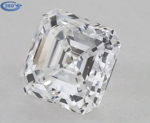 1.2ct Asscher D SI1 Natural Diamond