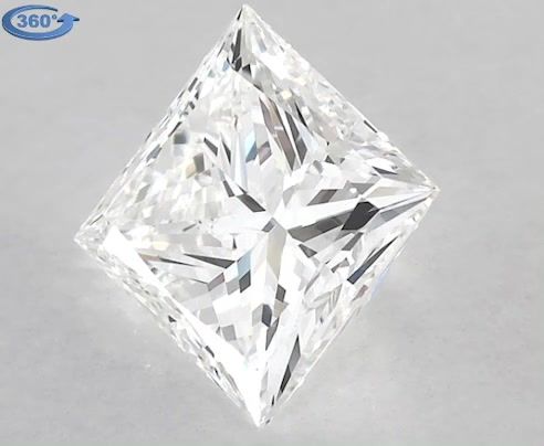 0.9ct Princess G VVS2 Natural Diamond