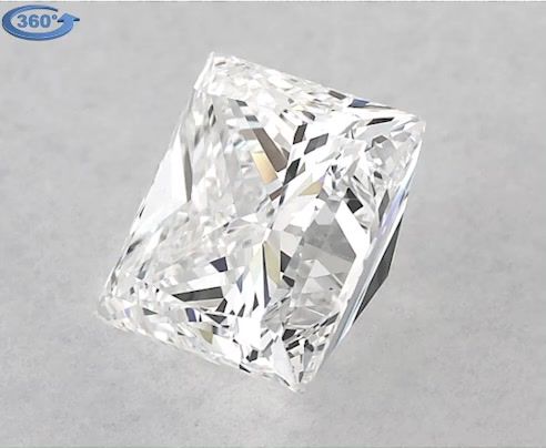 0.8ct Princess E VS1 Natural Diamond