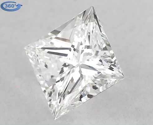 0.67ct Princess H VS1 Natural Diamond