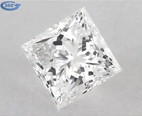 0.8ct Princess E VS2 Natural Diamond