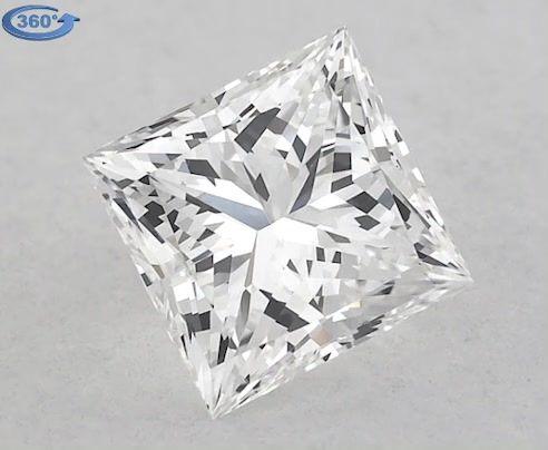 0.7ct Princess E VS1 Natural Diamond