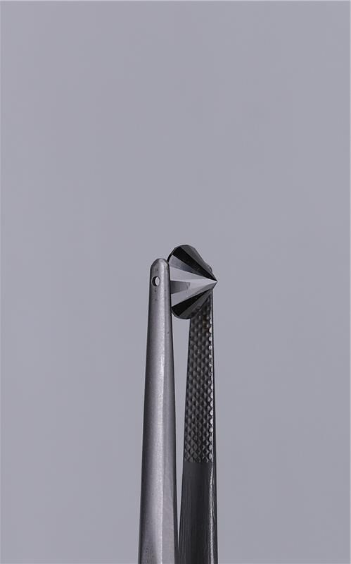1.52ct Fancy Black Round Natural Diamond