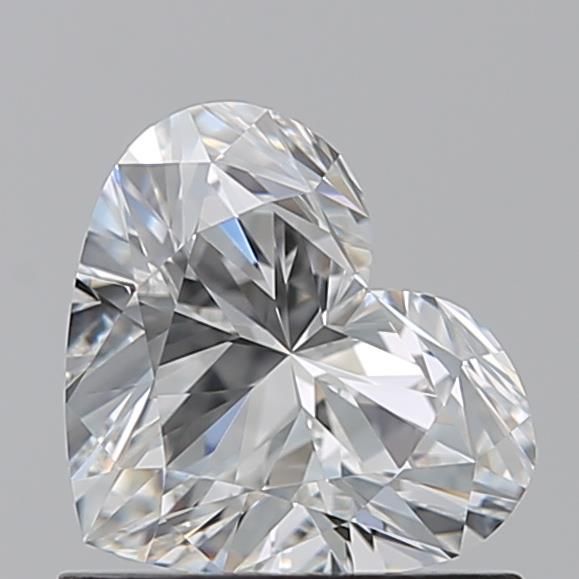 0.9ct Heart F IF Natural Diamond