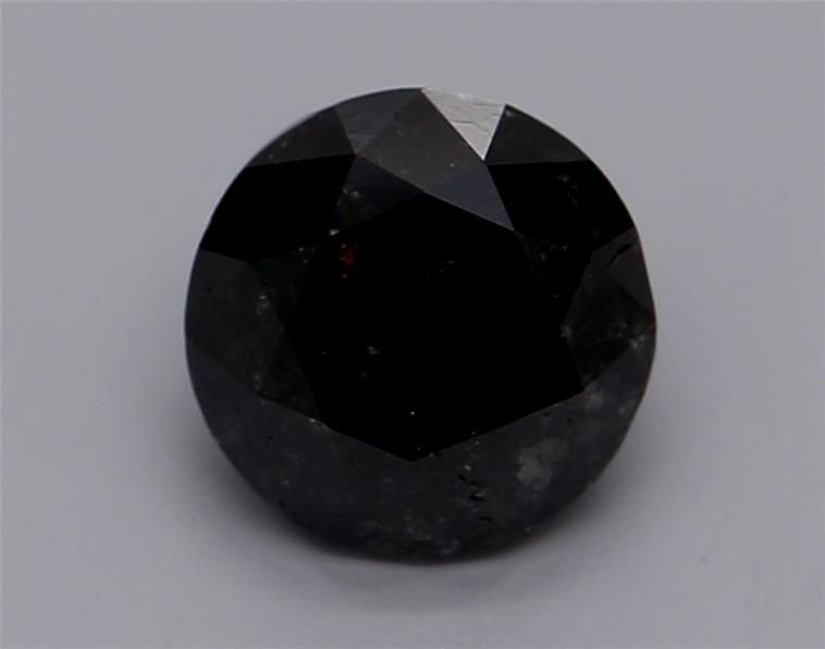 0.99ct Fancy Black Round Natural Diamond