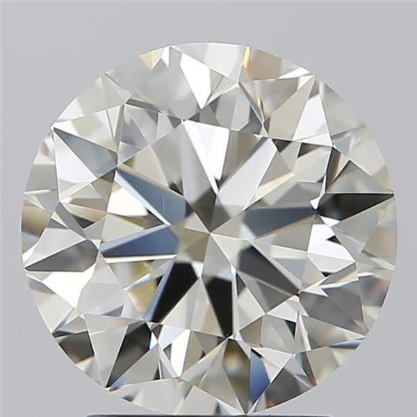 2.81ct Round J VVS2 Natural Diamond