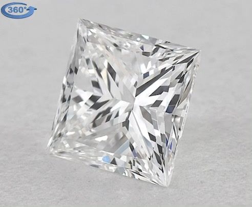 0.7ct Princess E VS1 Natural Diamond