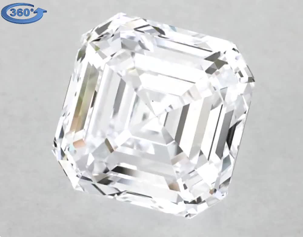 3ct Asscher H VS1 Natural Diamond