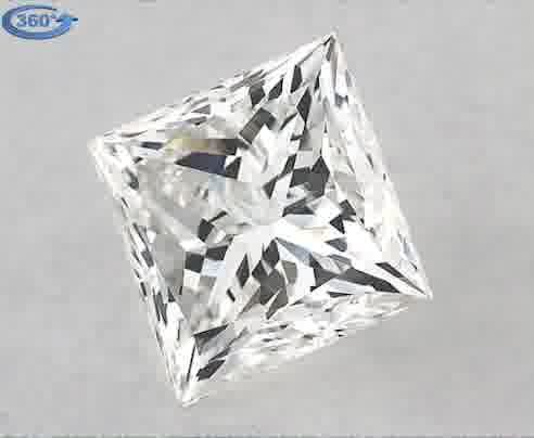 0.91ct Princess H VVS2 Natural Diamond